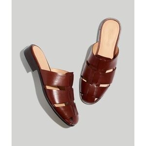 Madewell Brown Leather Mules